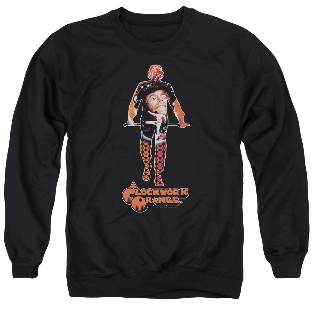 A Clockwork Orange Poster Silhouette Mens Crewneck Sweatshirt Black