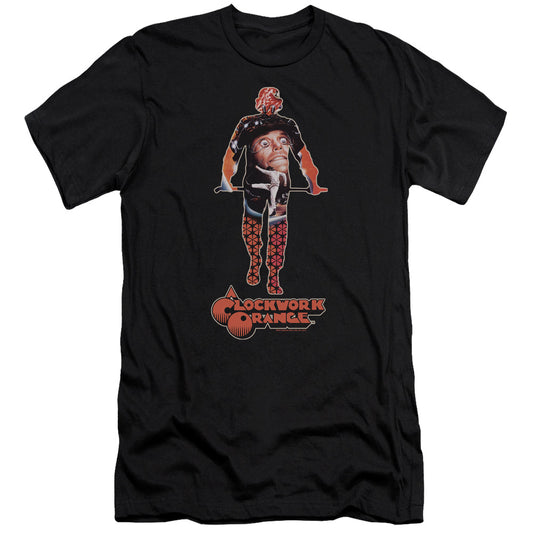 A Clockwork Orange Poster Silhouette Premium Bella Canvas Slim Fit Mens T Shirt Black