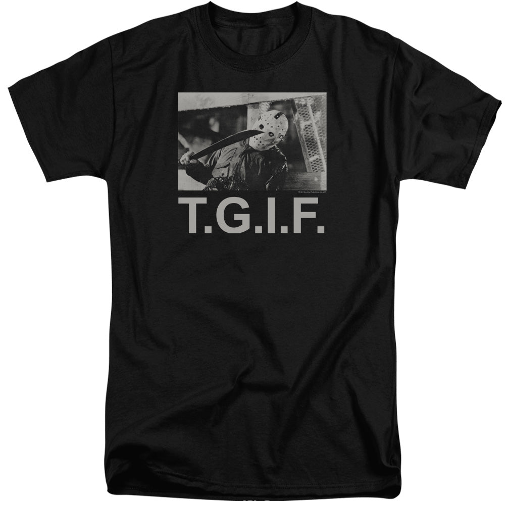 Friday The 13th TGIF Mens Tall T Shirt Black