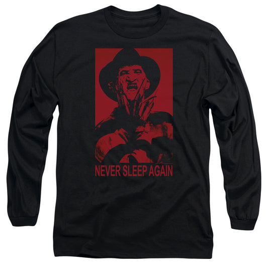 Nightmare On Elm Street Never Sleep Again Mens Long Sleeve Shirt Black