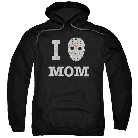 Friday The 13th Mommas Boy Mens Hoodie Black