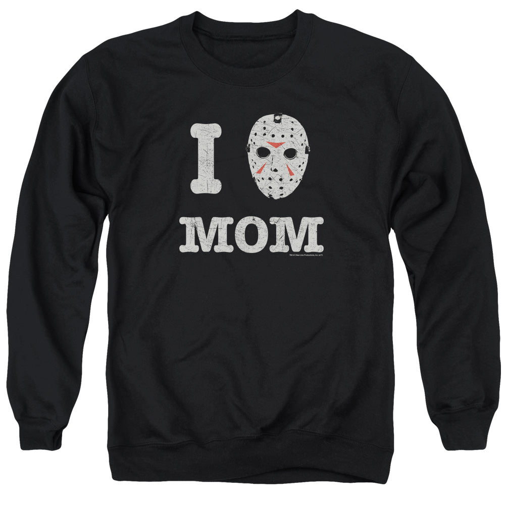 Friday The 13th Mommas Boy Mens Crewneck Sweatshirt Black