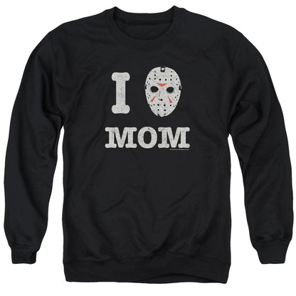 Friday The 13th Mommas Boy Mens Crewneck Sweatshirt Black