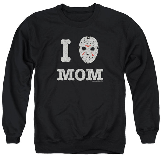 Friday The 13th Mommas Boy Mens Crewneck Sweatshirt Black