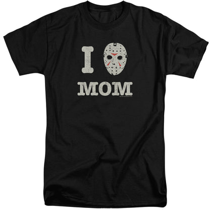 Friday The 13Th Mommas Boy Mens Tall T Shirt Black Officially Licensed