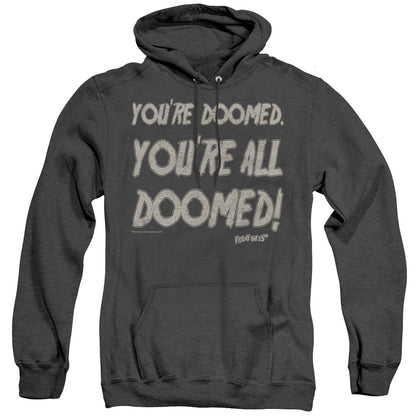 Friday The 13Th Doomed Mens Heather Hoodie Black Officially Licensed