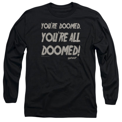 Friday The 13th Doomed Mens Long Sleeve Shirt Black