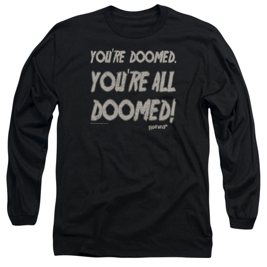 Friday The 13th Doomed Mens Long Sleeve Shirt Black