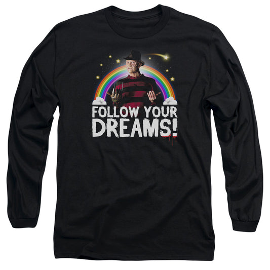 Friday The 13th Follow Your Dreams Mens Long Sleeve Shirt Black