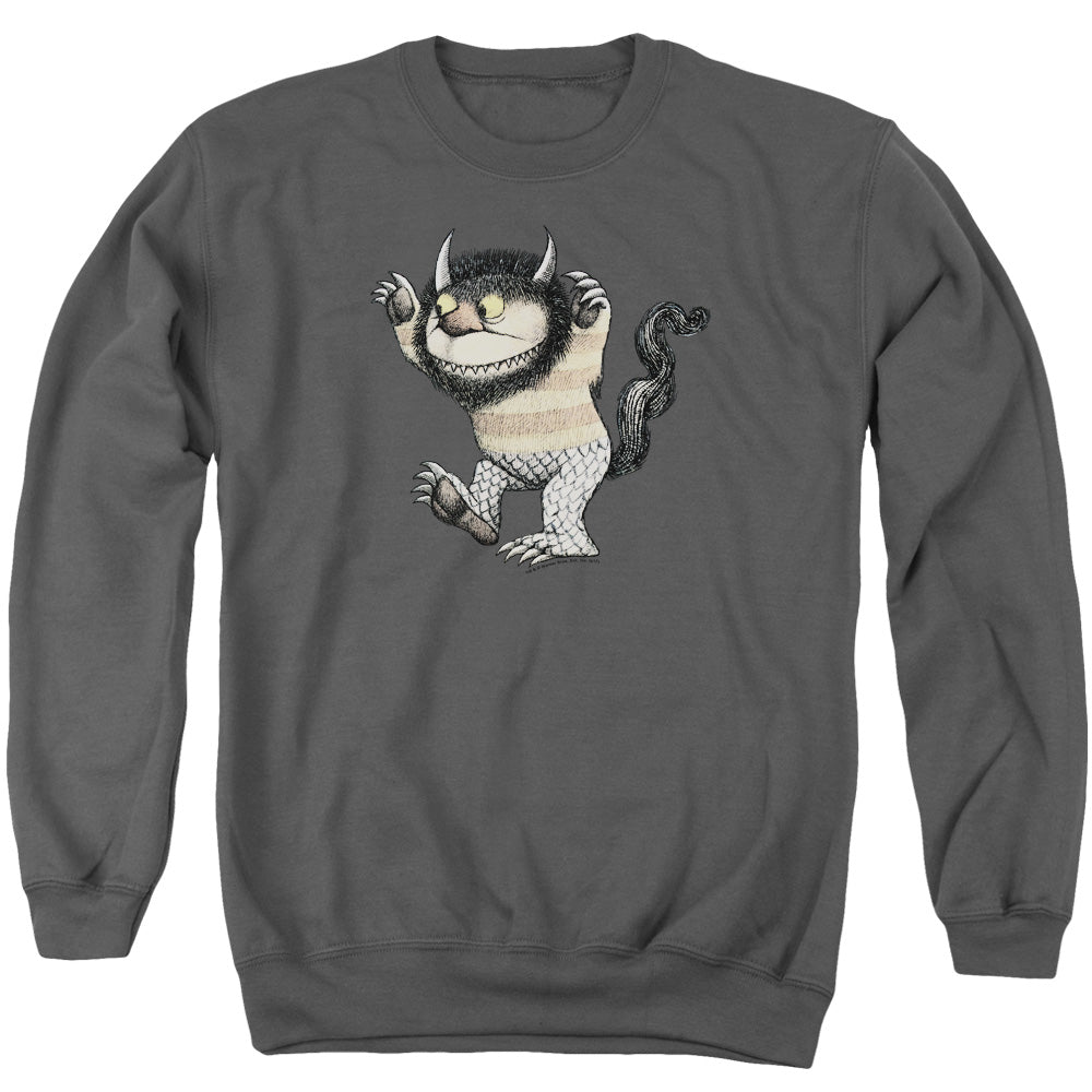 Where The Wild Things Are Carol Mens Crewneck Sweatshirt Charcoal