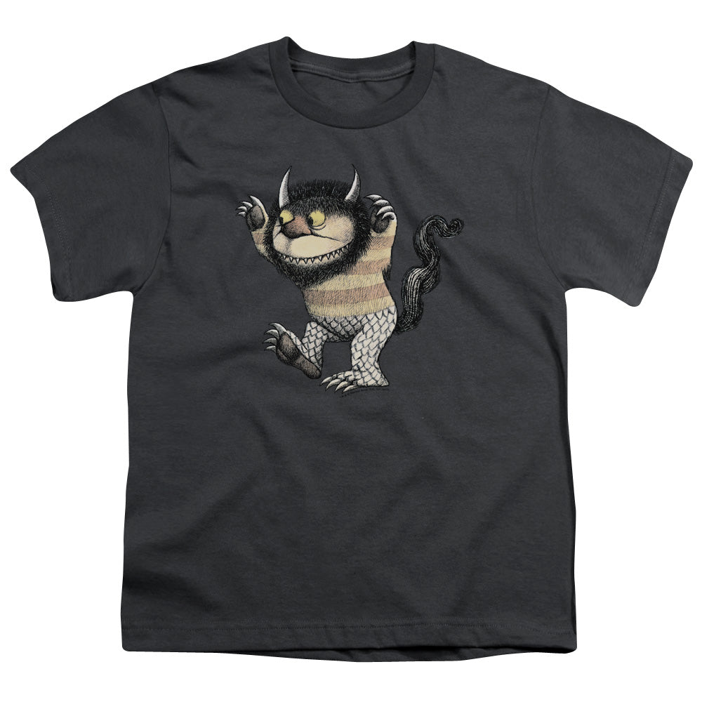 Where The Wild Things Are Carol Kids Youth T Shirt Charcoal
