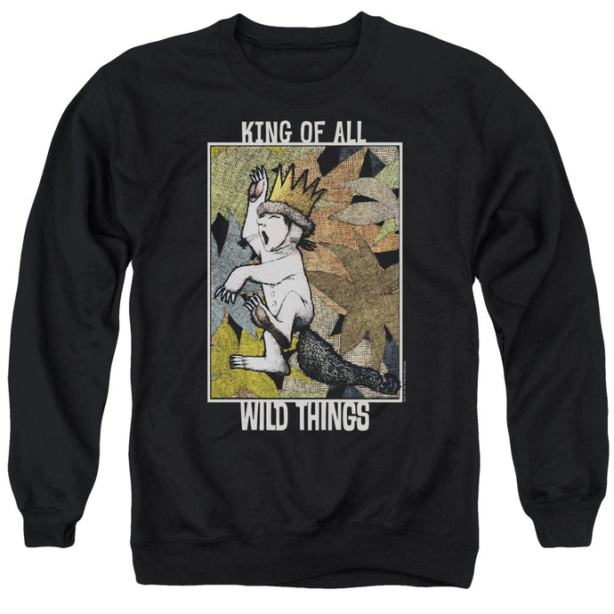 Where The Wild Things Are King Of All Wild Things Mens Crewneck Sweatshirt Black