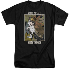 Load image into Gallery viewer, Where The Wild Things Are King Of All Wild Things Mens Tall T Shirt Black