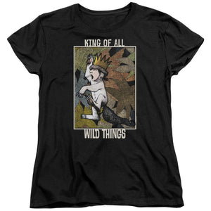 Where The Wild Things Are King Of All Wild Things Womens T Shirt Black