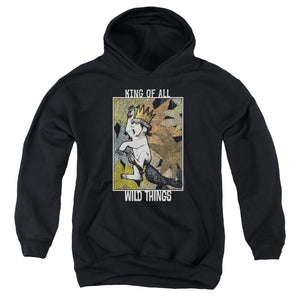 Where The Wild Things Are King Of All Wild Things Kids Youth Hoodie Black