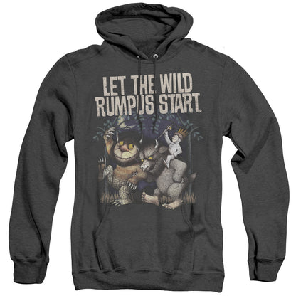 Where The Wild Things Are Wild Rumpus Mens Heather Hoodie Black Officially Licensed