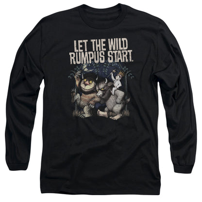 Where The Wild Things Are Wild Rumpus Mens Long Sleeve Shirt Black