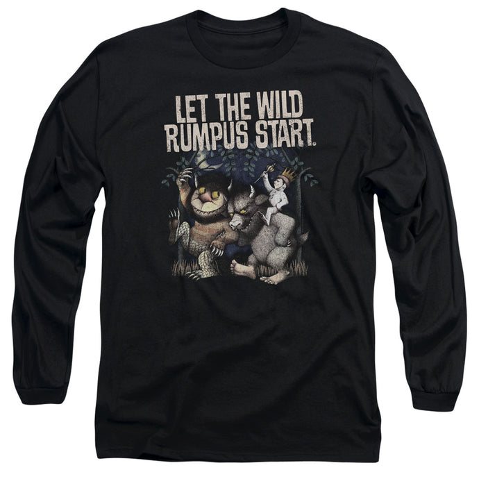 Where The Wild Things Are Wild Rumpus Mens Long Sleeve Shirt Black