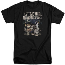 Load image into Gallery viewer, Where The Wild Things Are Wild Rumpus Mens Tall T Shirt Black