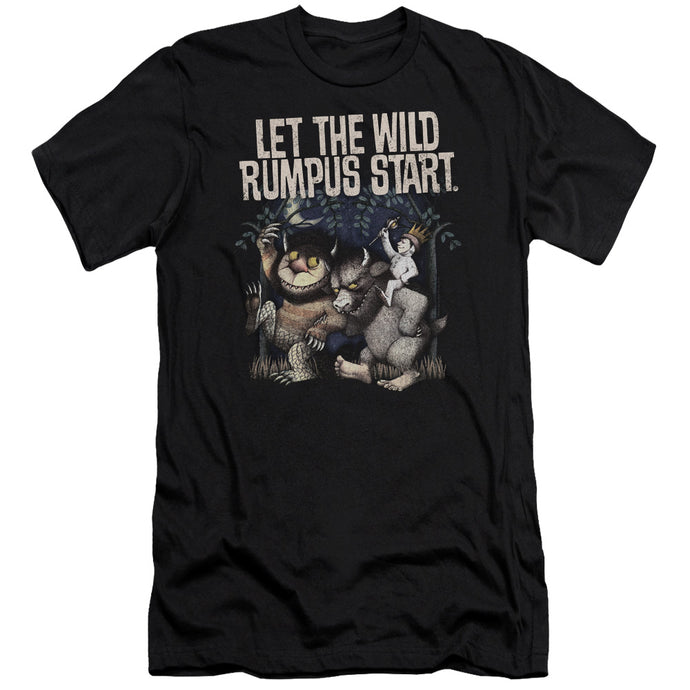 Where The Wild Things Are Wild Rumpus Slim Fit Mens T Shirt Black