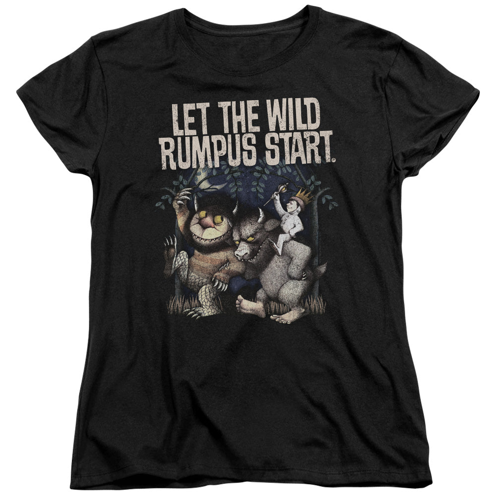 Where The Wild Things Are Wild Rumpus Womens T Shirt Black