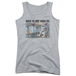 Where The Wild Things Are Cover Art Womens Tank Top Shirt Athletic Heather