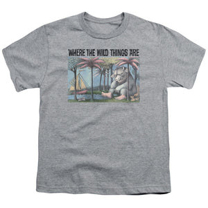 Where The Wild Things Are Cover Art Kids Youth T Shirt Athletic Heather
