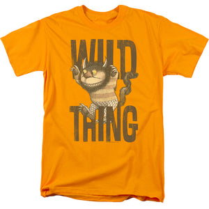 Where The Wild Things Are Wild Thing Mens T Shirt Gold