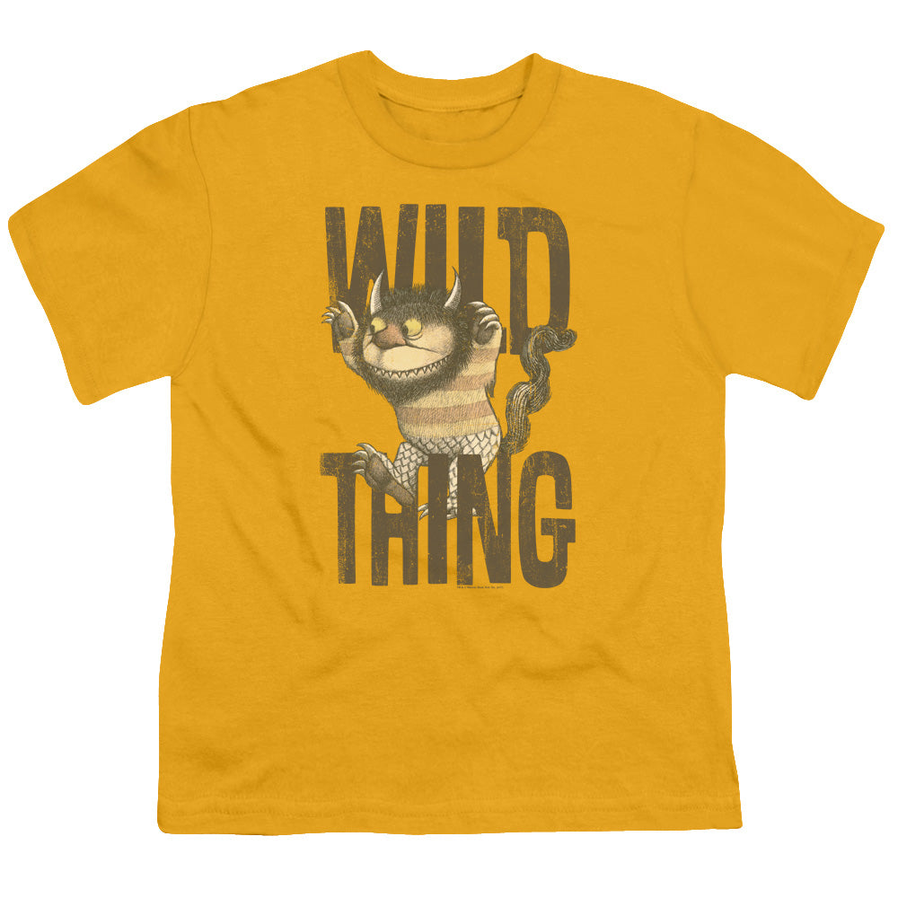 Where The Wild Things Are Wild Thing Kids Youth T Shirt Gold