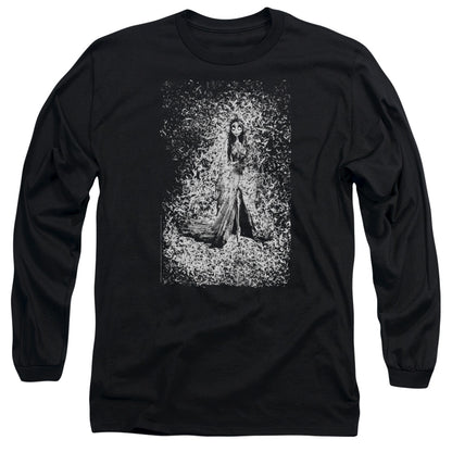 Corpse Bride Bird Dissolve Mens Long Sleeve Shirt Black