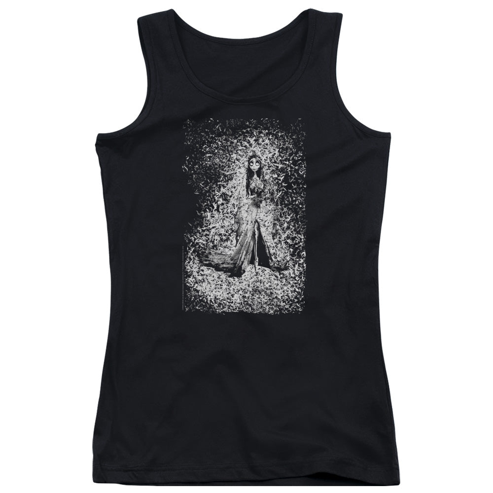 Corpse Bride Bird Dissolve Womens Tank Top Shirt Black