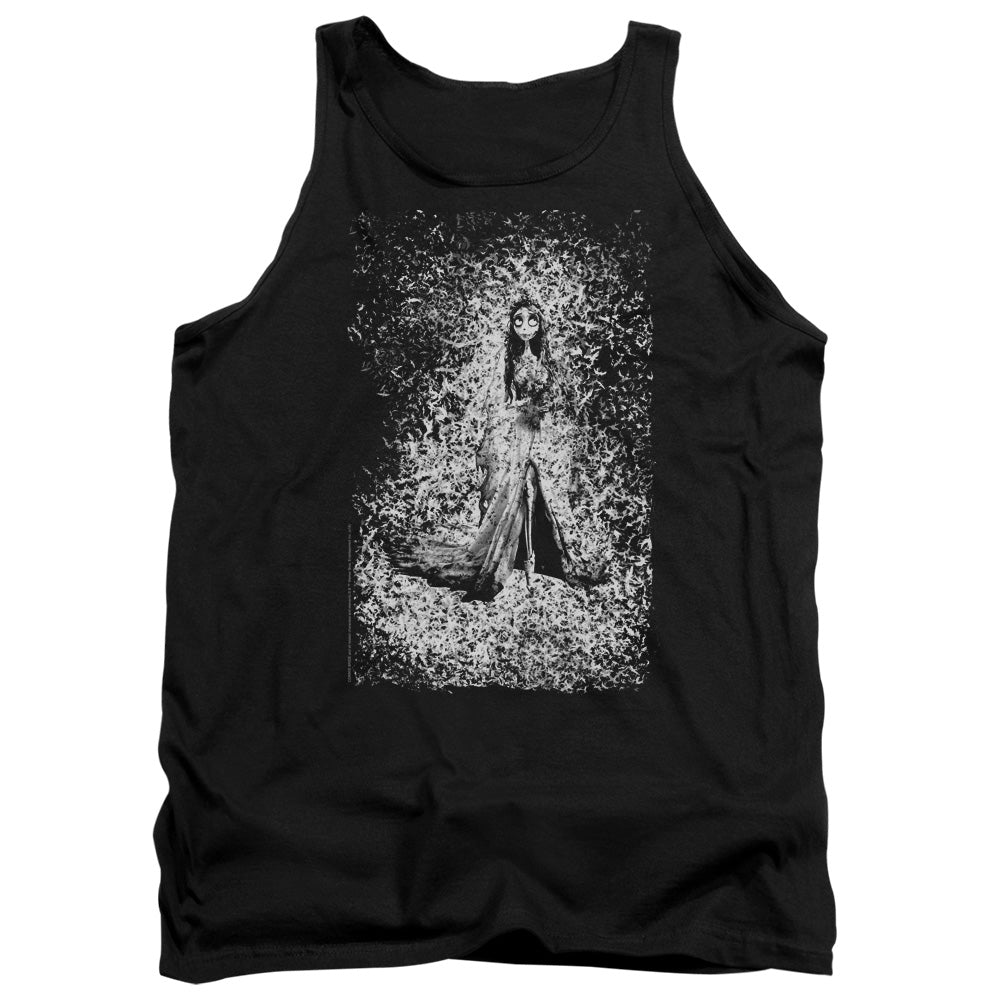 Corpse Bride Bird Dissolve Mens Tank Top Shirt Black