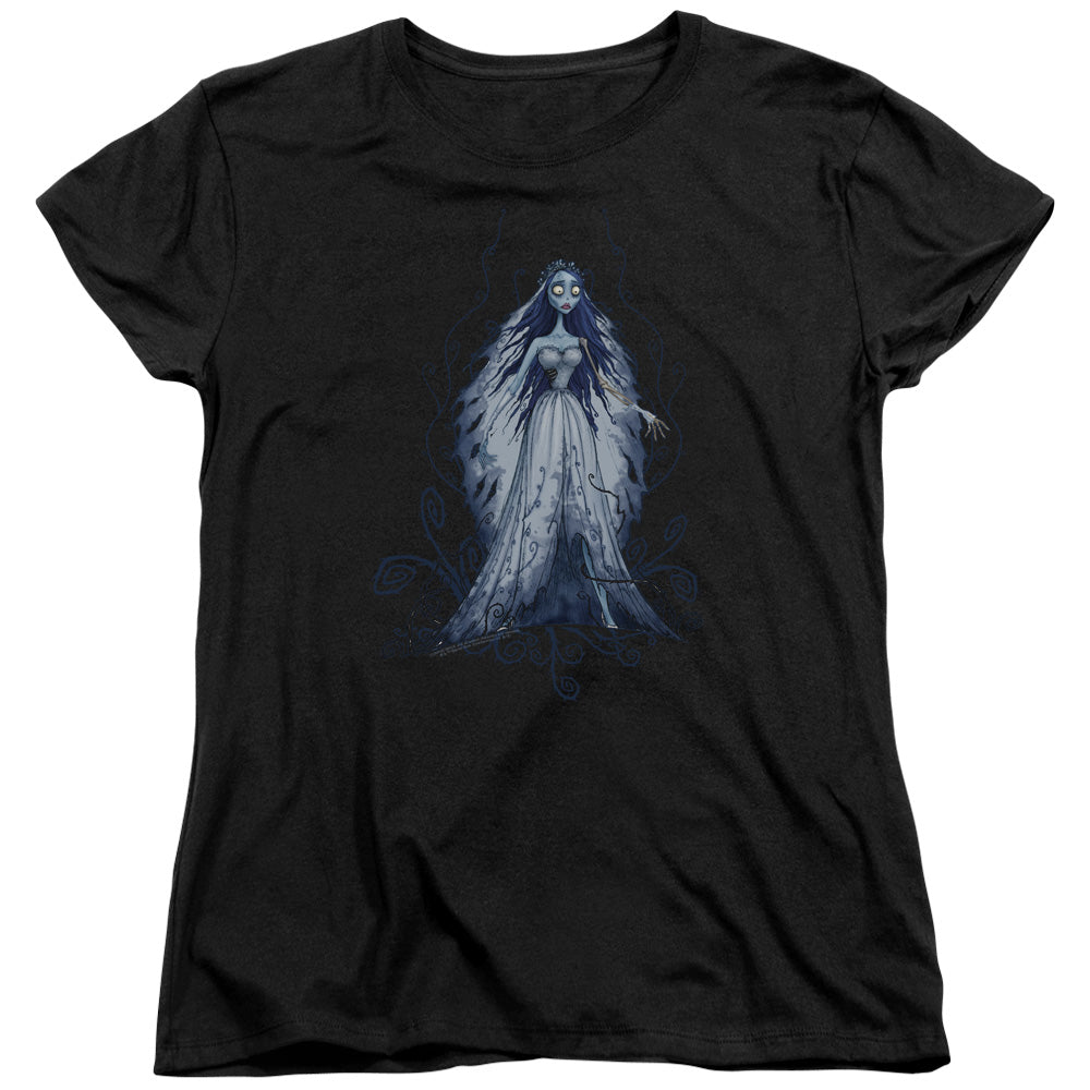 Corpse Bride Vines Womens T Shirt Black