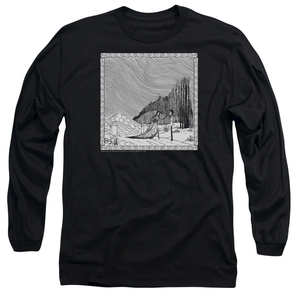 Corpse Bride My Darling Mens Long Sleeve Shirt Black