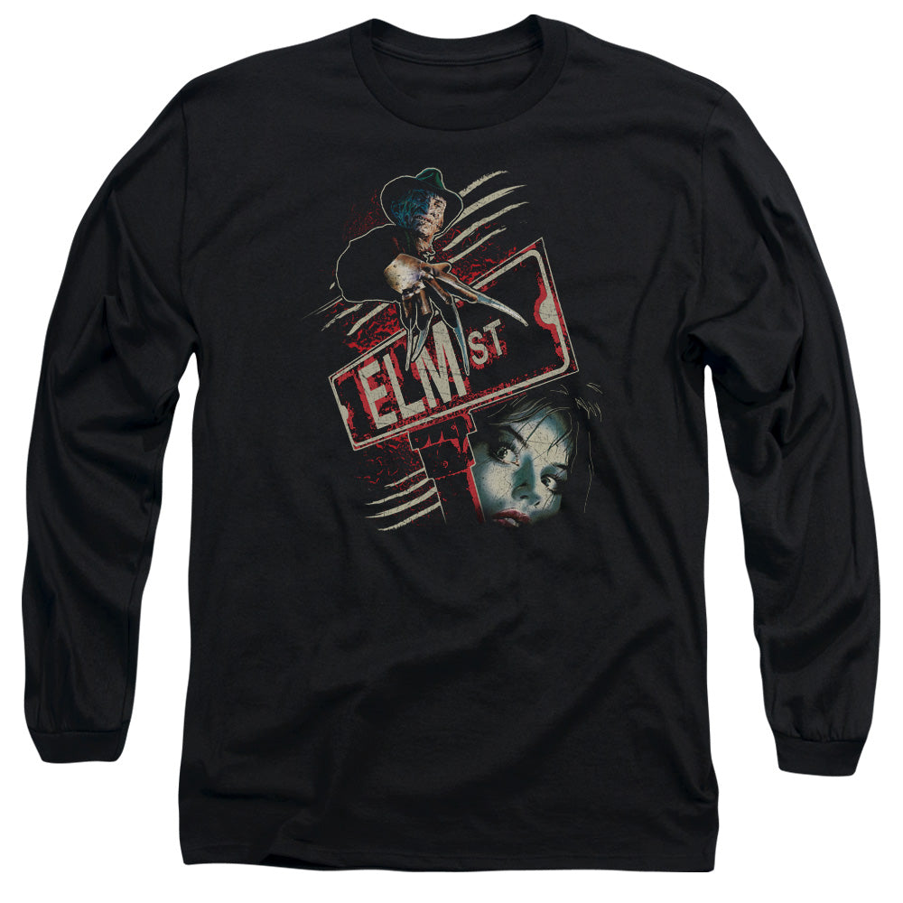 Nightmare On Elm Street Elm St Mens Long Sleeve Shirt Black
