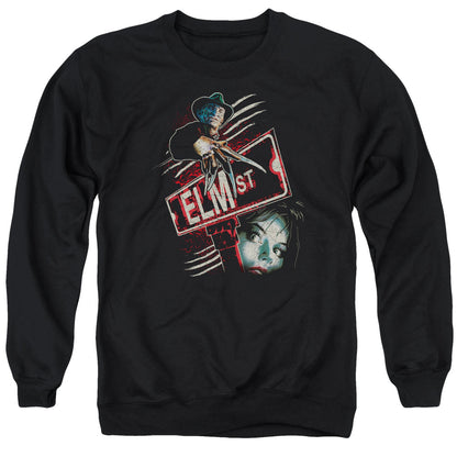 Nightmare On Elm Street Elm St Mens Crewneck Sweatshirt Black