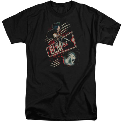 Nightmare On Elm Street Elm St Mens Tall T Shirt Black