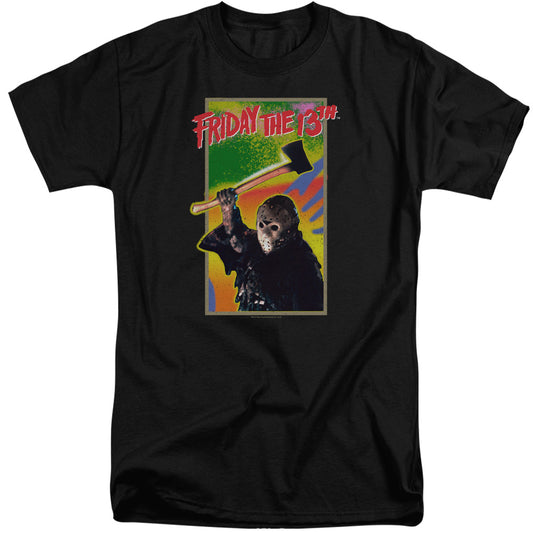 Friday The 13th Retro Game Mens Tall T Shirt Black