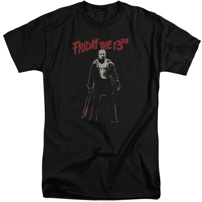 Friday The 13th Chchch Ahahah Mens Tall T Shirt Black