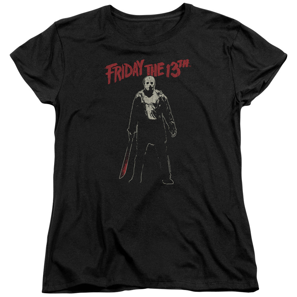 Friday The 13th Chchch Ahahah Womens T Shirt Black