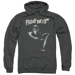 Friday The 13th Ax Mens Hoodie Charcoal