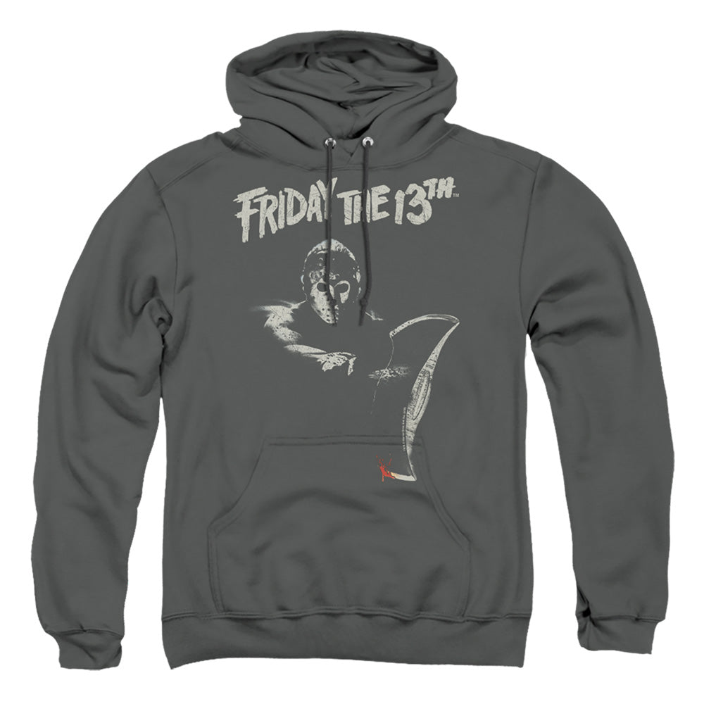 Friday The 13Th Ax Mens Hoodie Charcoal