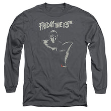 Load image into Gallery viewer, Friday The 13th Ax Mens Long Sleeve Shirt Charcoal