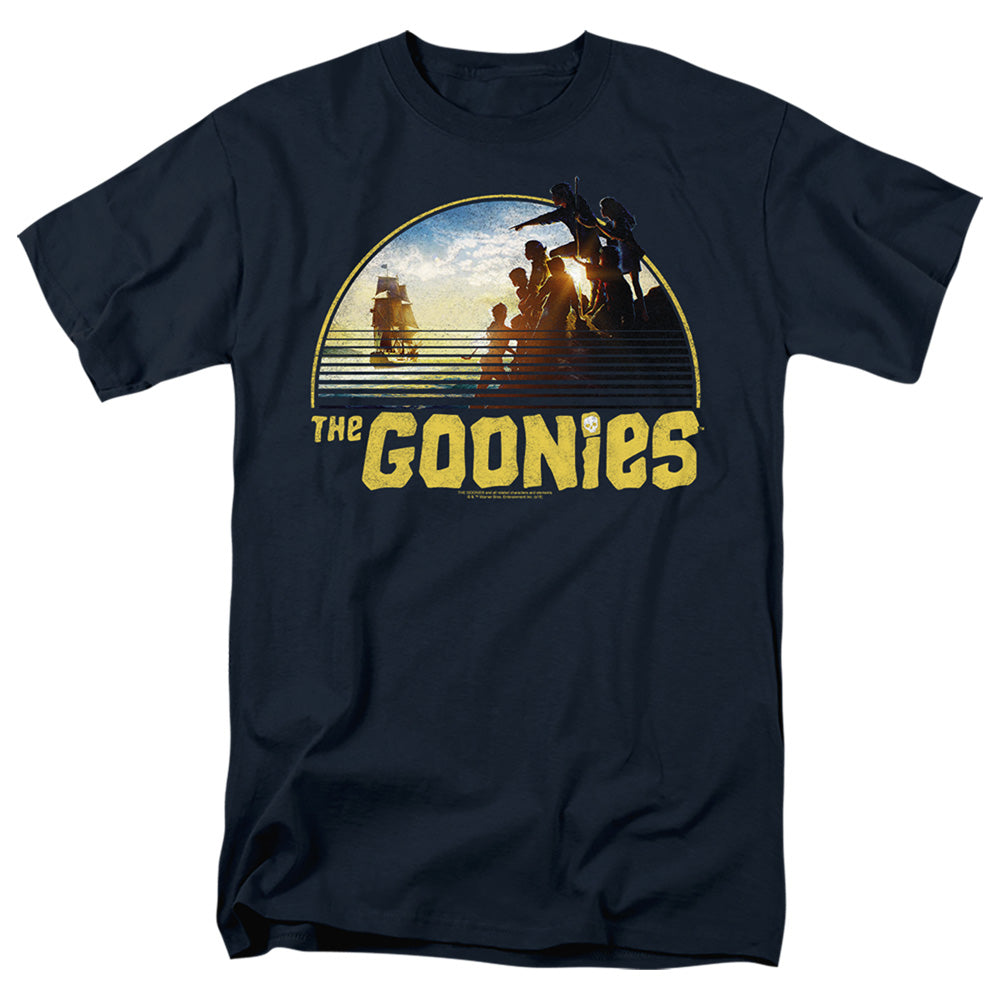 The Goonies Pirate Ship Mens T Shirt Navy