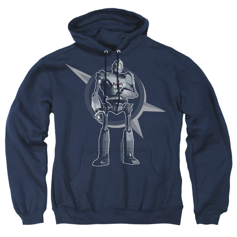 The Iron Giant A Boy And His Robot Mens Hoodie Navy