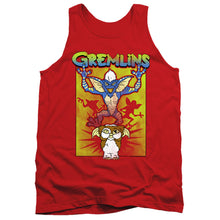 Load image into Gallery viewer, Gremlins Be Afraid Mens Tank Top Shirt Red