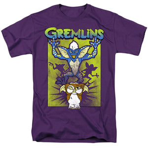 Gremlins Be Afraid Mens T Shirt Purple
