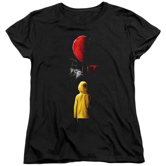 IT Red Balloon Womens T Shirt Black