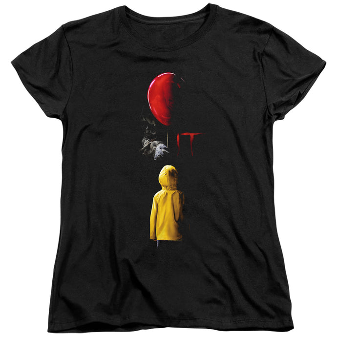IT Red Balloon Womens T Shirt Black