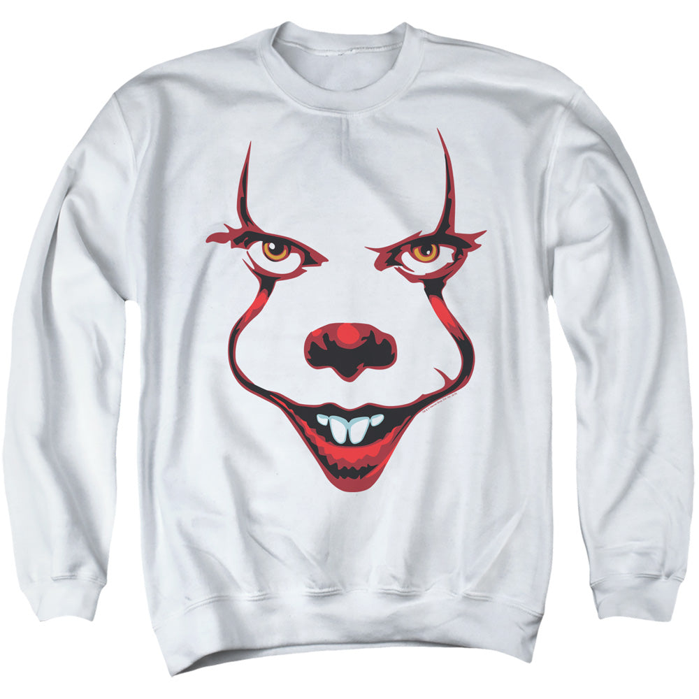 IT 2 Smile Mens Crewneck Sweatshirt White